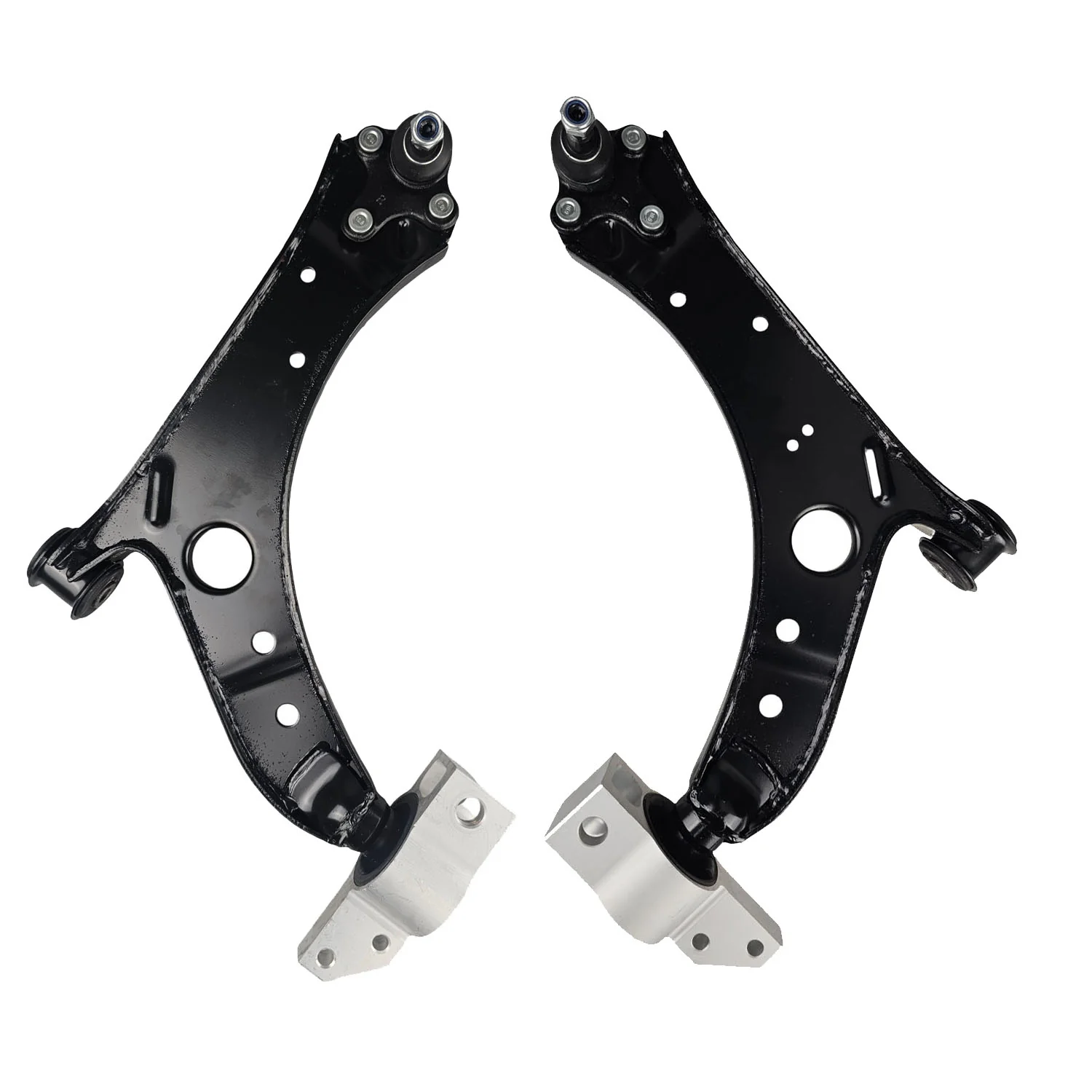 2X Front Lower Control Arm for Audi A3 8P, S3 8P / Skoda Octavia 1Z, Superb 3T, Yeti 5L / Volkswagen Eos 1F, Golf 1K MK5 MK6, Jetta 1K - 2004-2017