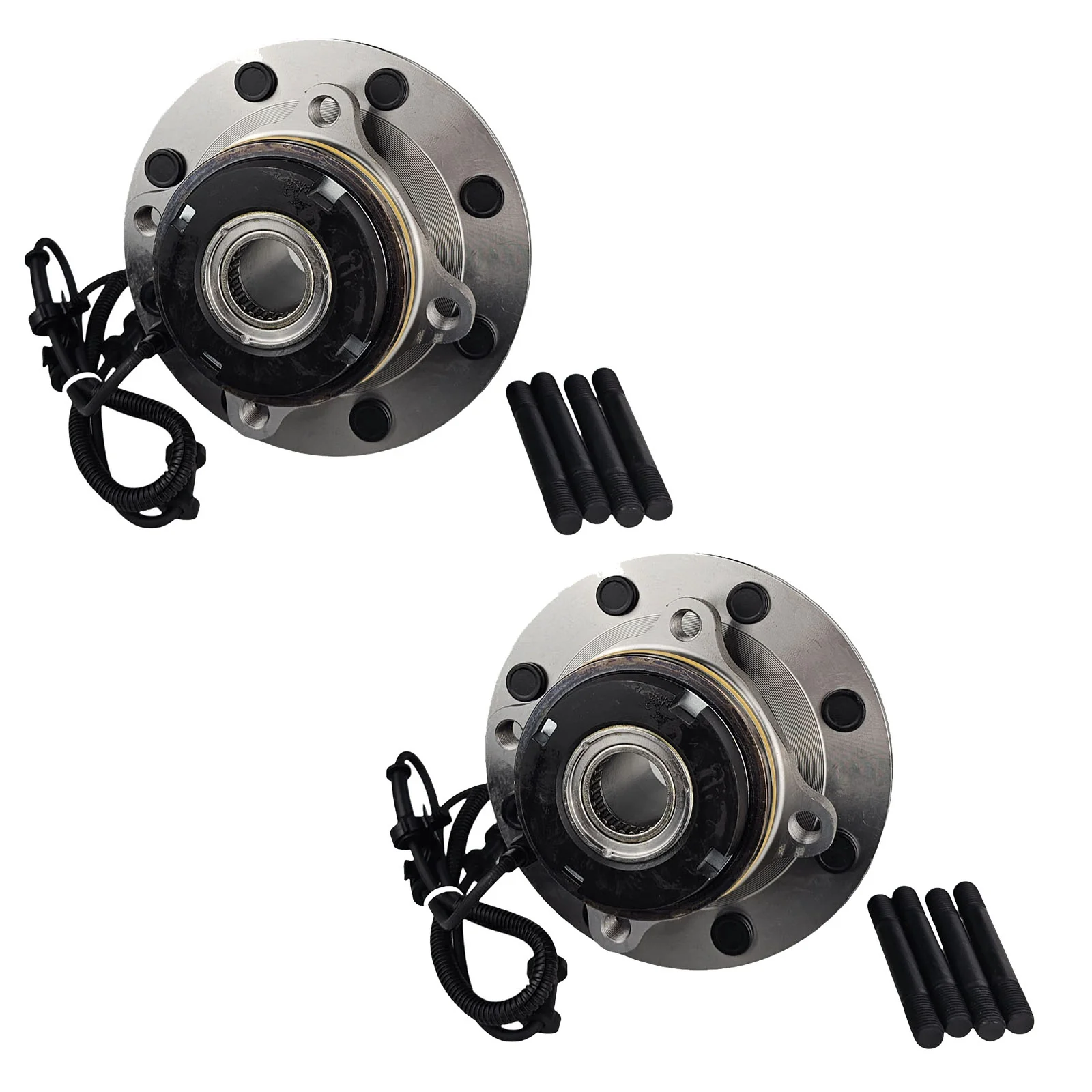 2X Front Wheel Bearing Hub For Ford F250 F350 F450 4WD Dual Rear Wheel 51.5mm