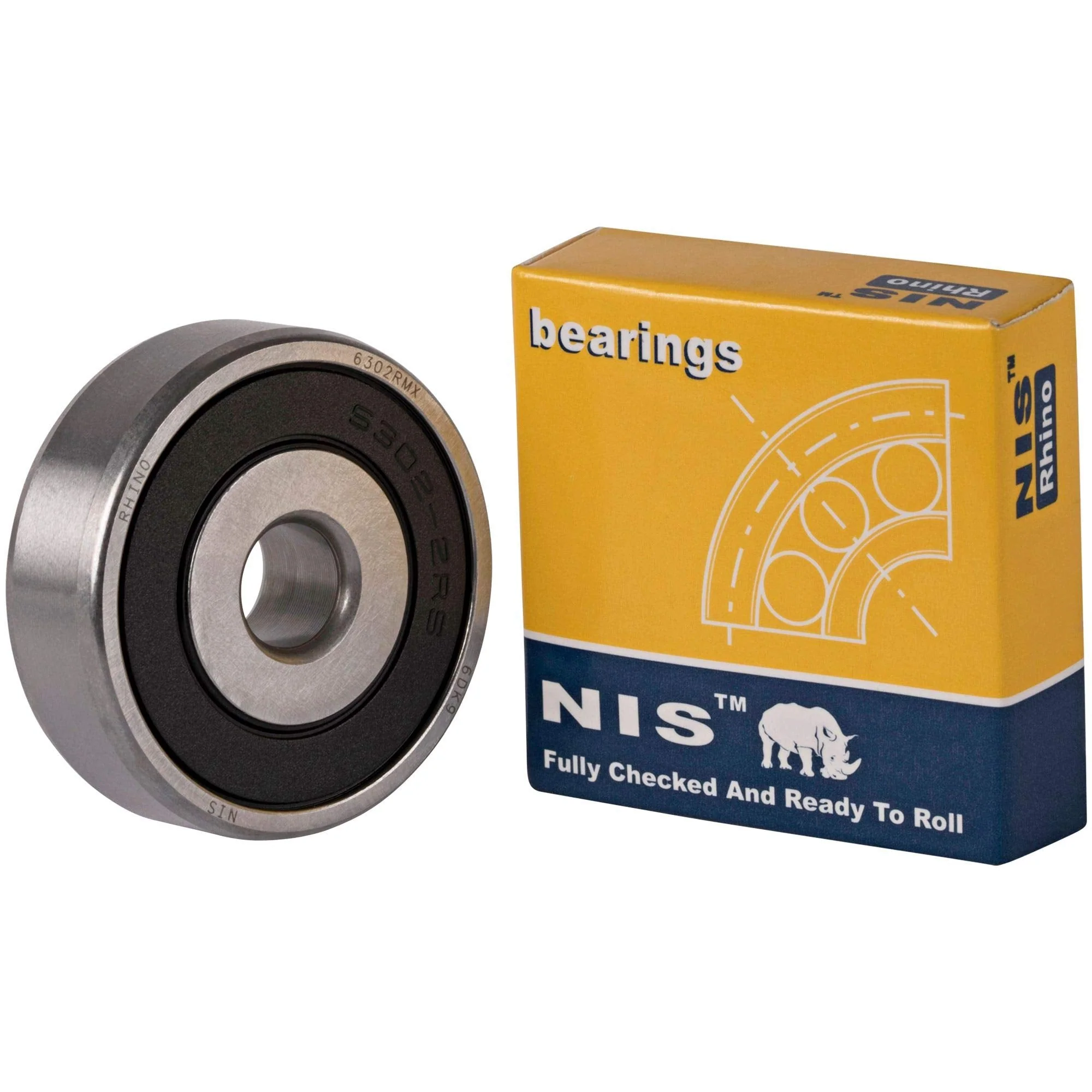 One Brand New NIS Ball Bearing 6302RMX 10.3x42x13mm