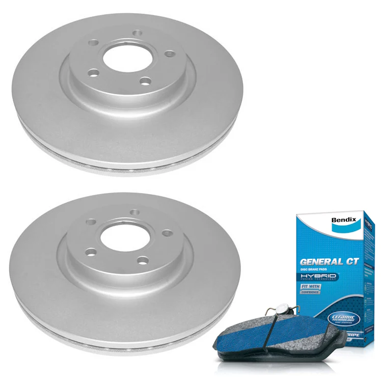 Bendix Front Brake Pads + Rotors for Ford Escape ZG, Focus LV LW LS LT, Kuga TE TF, Volvo C30 C70 S40 V40 V50