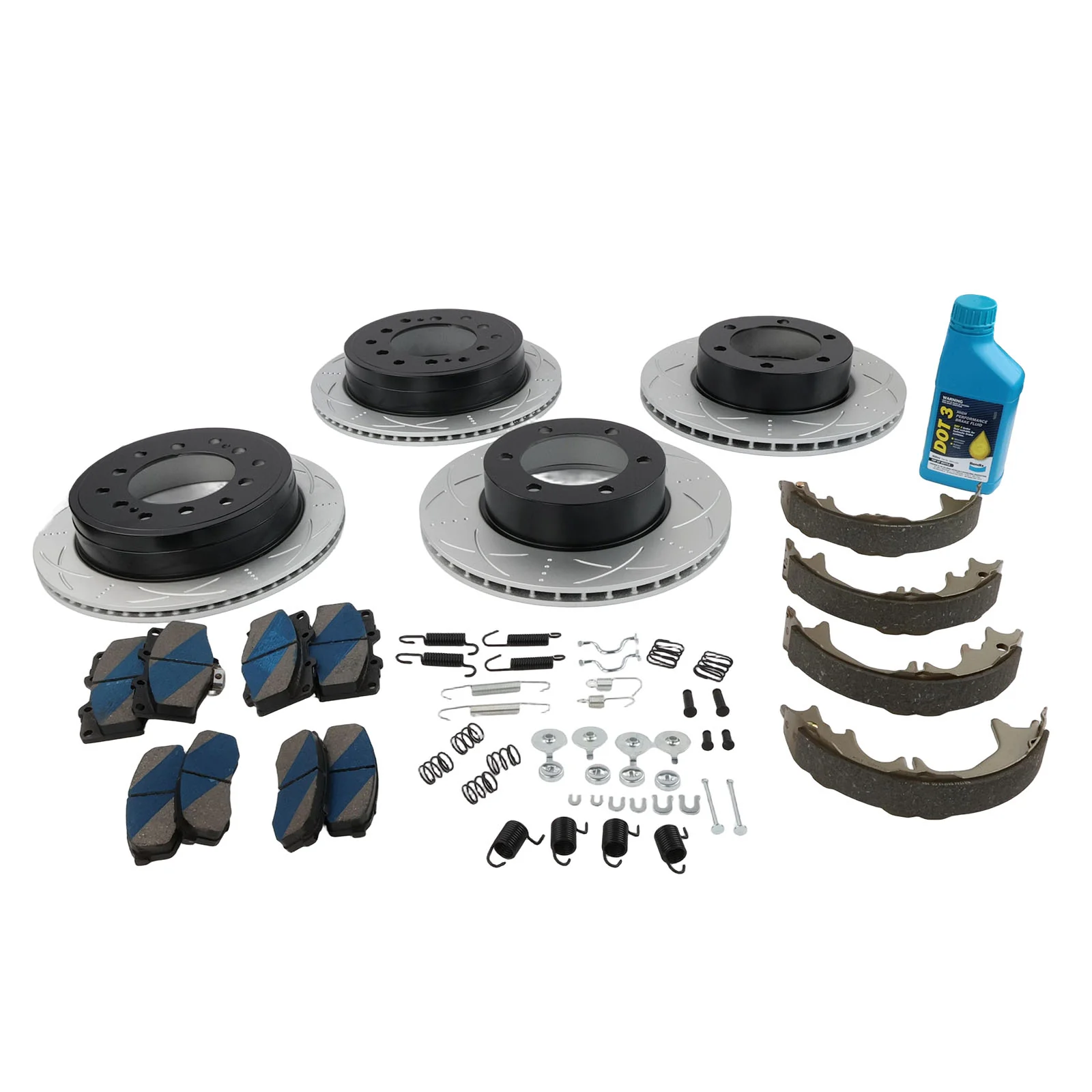 Bendix Front & Rear Brake Pads + Rotors for Toyota Prado KZJ95R RZJ95R VZJ95R - Image 2