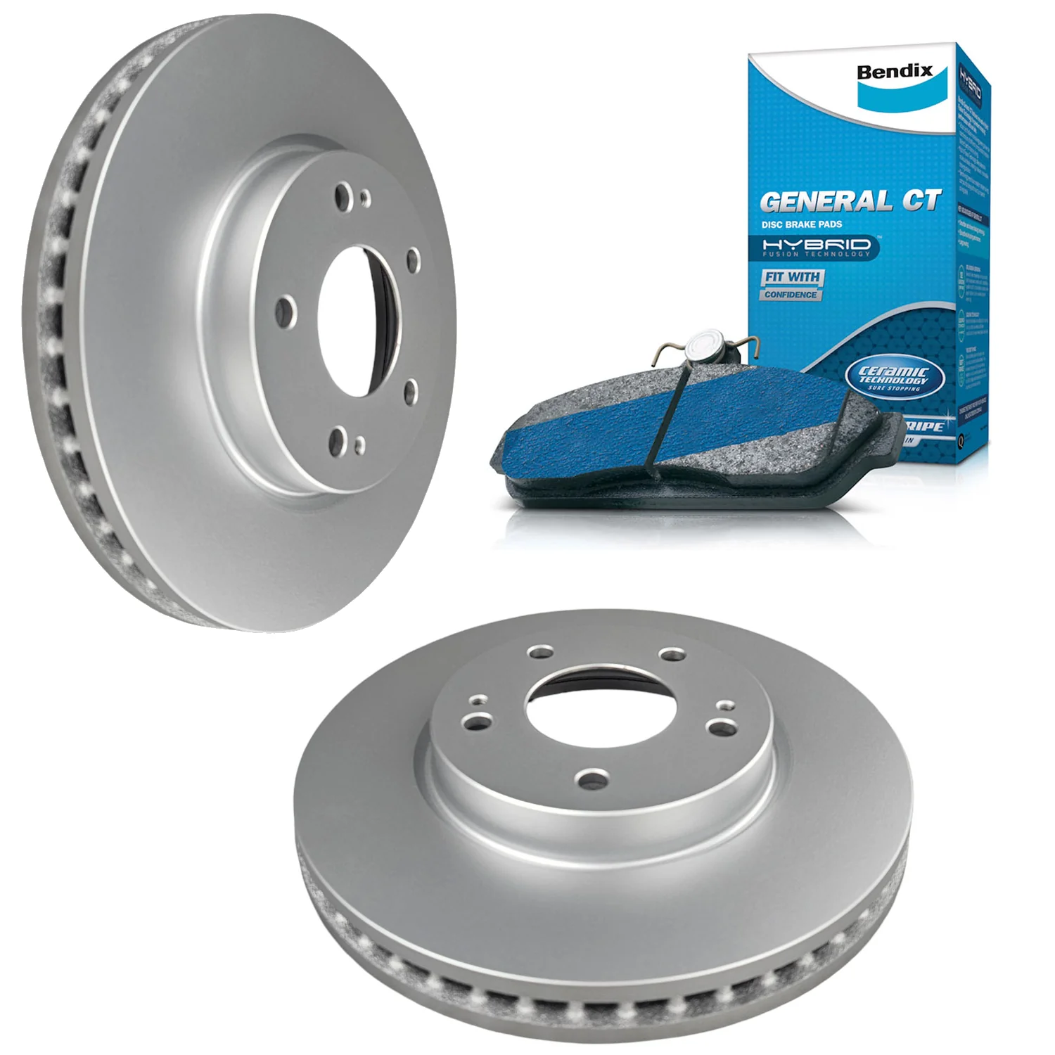 Bendix GCT Rear Brake Pads+Rotors for Subaru Forester SK9 SKE Outback BT9 BTA