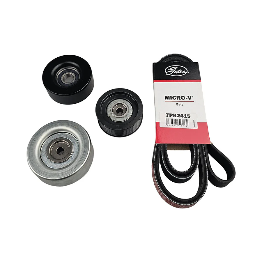 Drive Belt & Pulley Kit for Mitsubishi Pajero NM NP 3.5L 6G74 NS NT NW 3.8L 6G75
