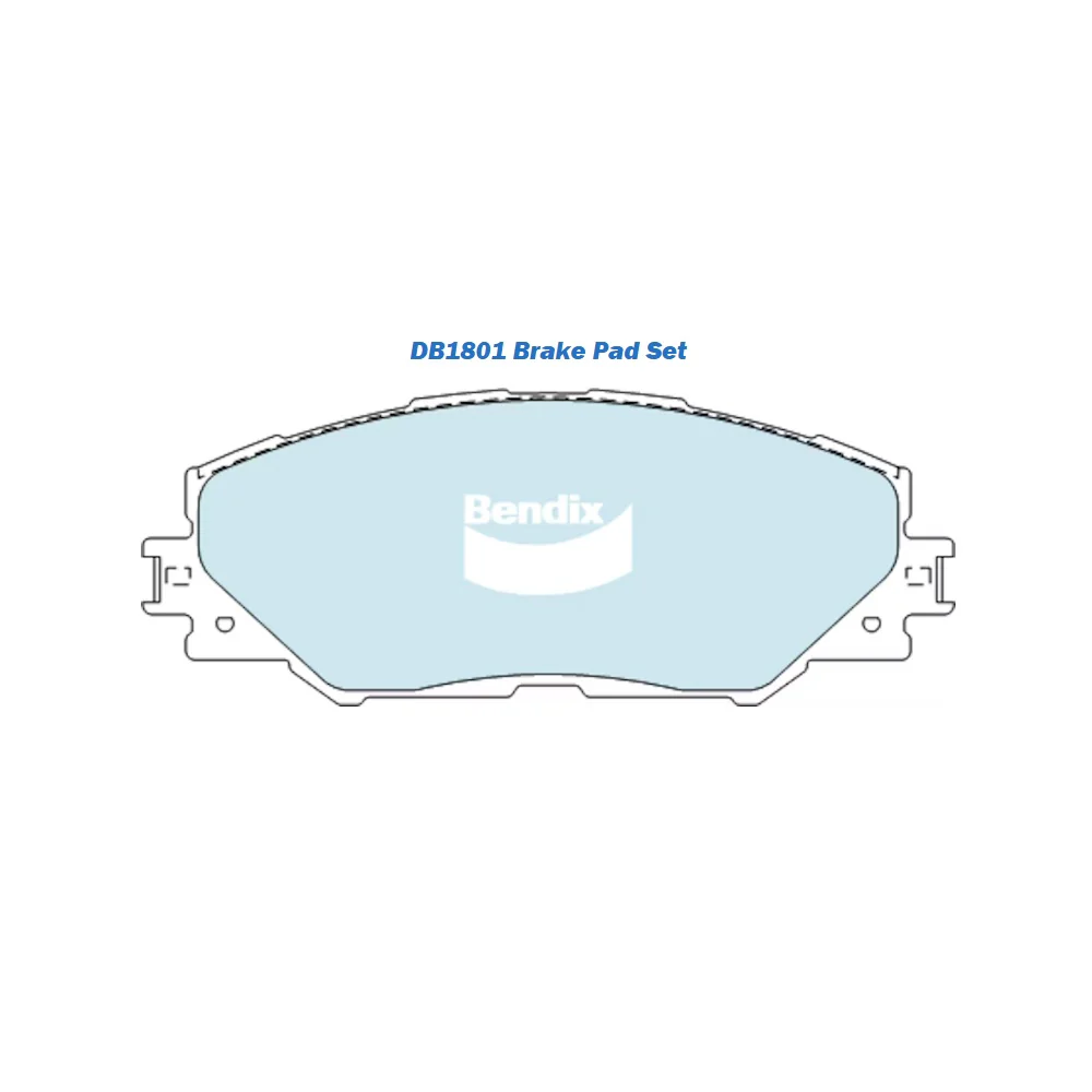 Bendix Front Brake Pad Set for Toyota Auris Prius RAV4 - DB1801 GCT - Image 2