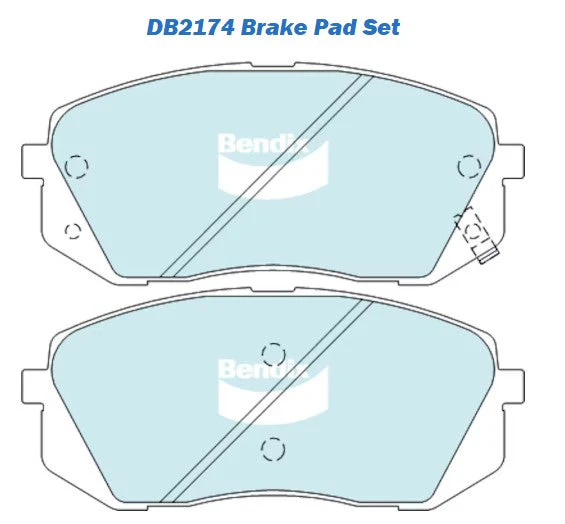 Front Bendix Brake Pads + Rotors for Hyundai Sonata NF, Tucson JM 300mm DB2174 - Image 2