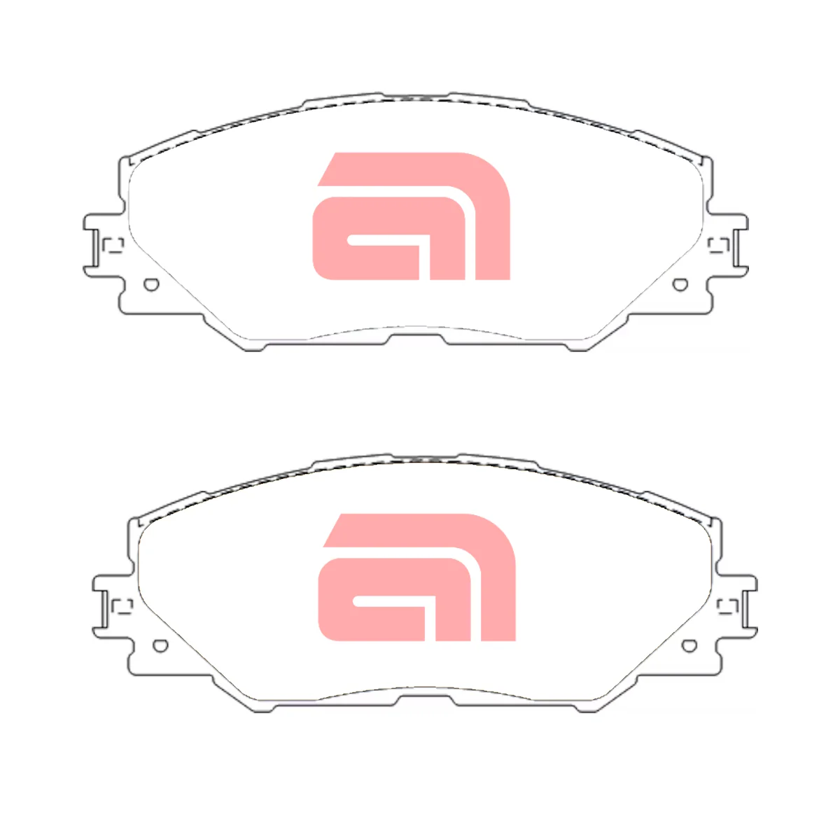 Front Brake Pads for Toyota Rav4 ASA44 ZSA42 ACA33/38 ALA49 GSA33 Prius V ZVW40 - Image 2