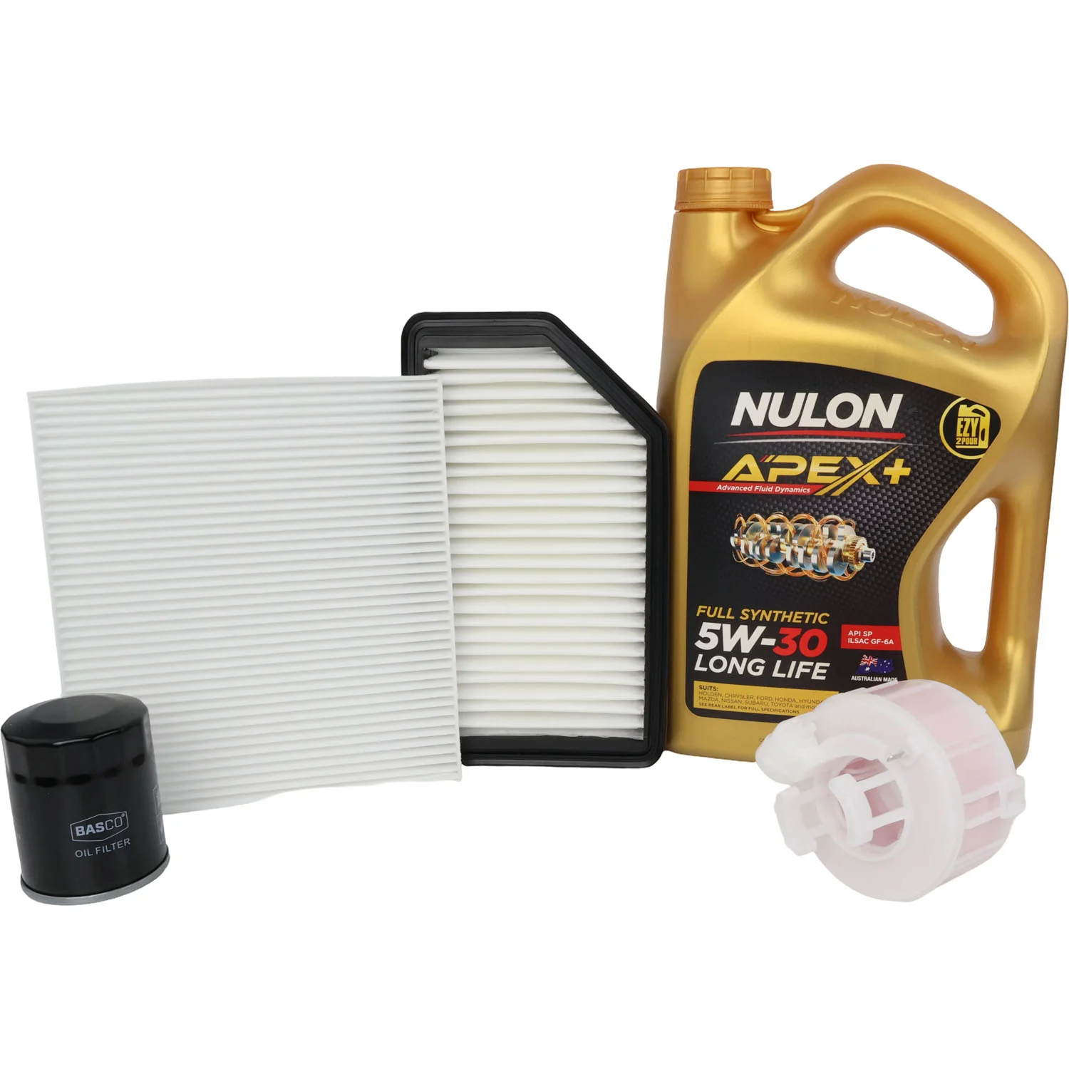 Oil Air Fuel Cabin Filter Kit +Oil for Hyundai Accent RB 1.6L Petrol G4FC 11~14