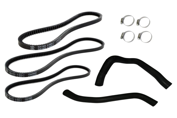 Gates Fan Belt and Radiator Hose Set for Nissan Patrol GU Y61 RD28 2.8L Diesel