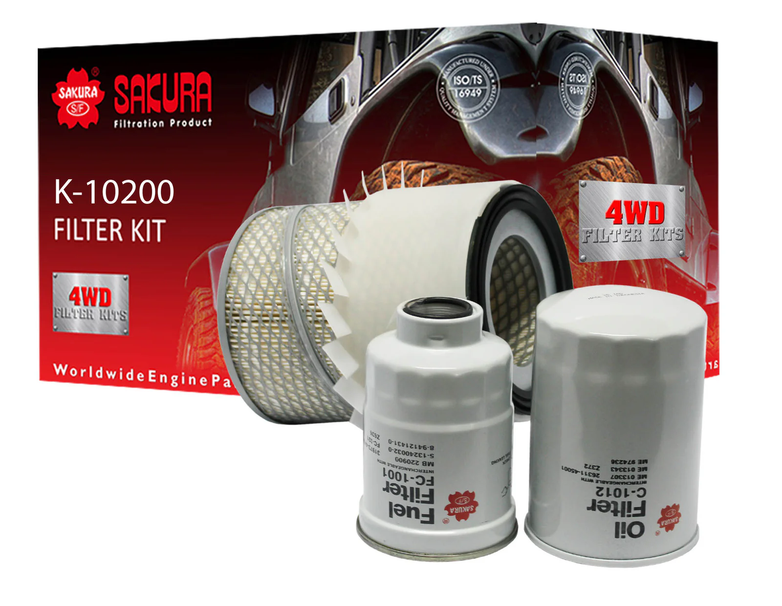 Air Oil Fuel Filter Kit For Toyota Hilux LN106 LN111 2.8L Diesel 3L 2.4L 2L LN86