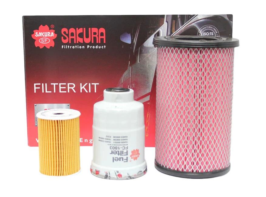 K-18070 - Sakura 4WD Filter Kit For Nissan Elgrand E50 Navara D22 3.0L ZD30DDT