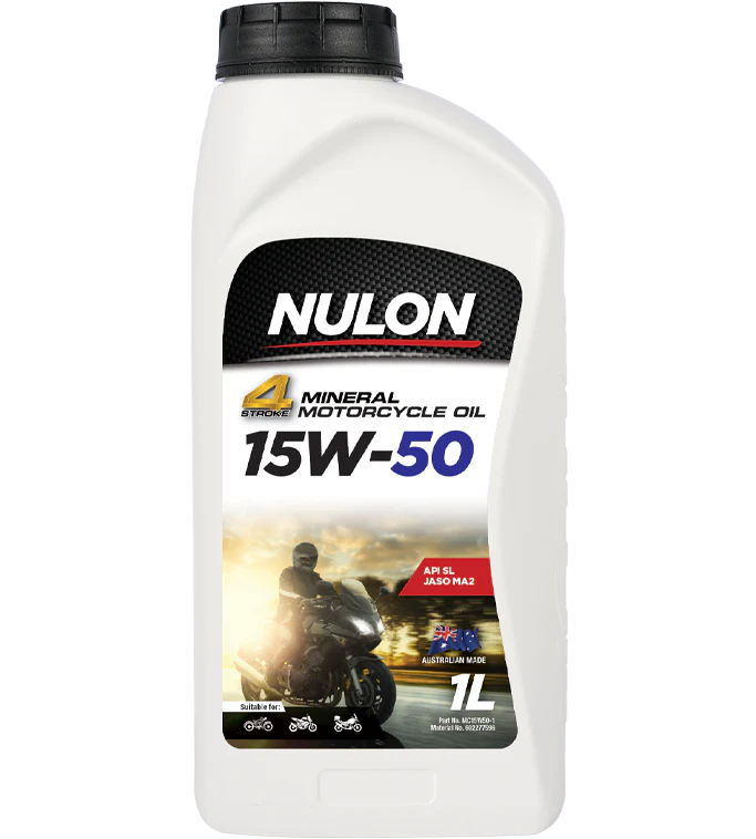 Nulon 4 Stroke Mineral 15W-50 Motorcycle Oil 1 Litre - MC15W50-1