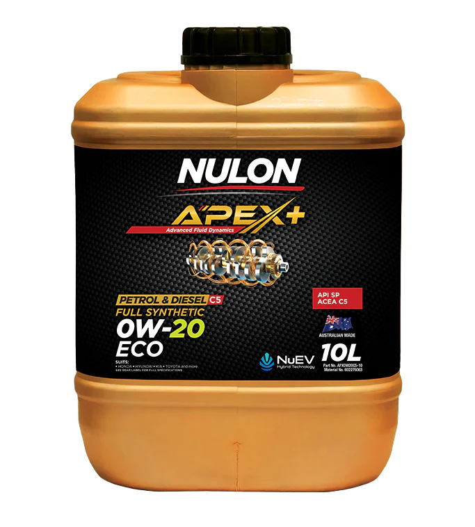 Nulon APEX+ 0W-20 ECO-C5 SYNTHETIC ENGINE OIL 10 Litres - APX0W20C5-10