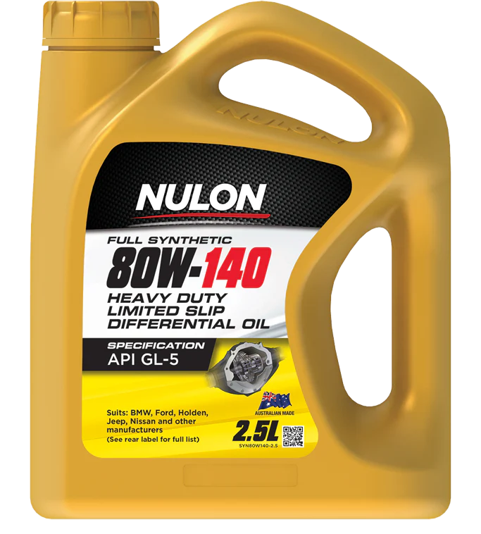 Nulon Full Synthetic 80W-140 Heavy Duty Limited Slip Differential Oil 2.5 Litres - SYN80W140-2.5