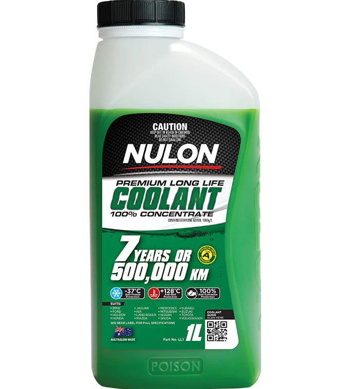 Nulon Green Premium Long Life Coolant 100% Concentrate 1 Litre - LL1