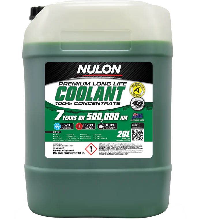 Nulon Green Premium Long Life Coolant 100% Concentrate 20 Litres - LL20