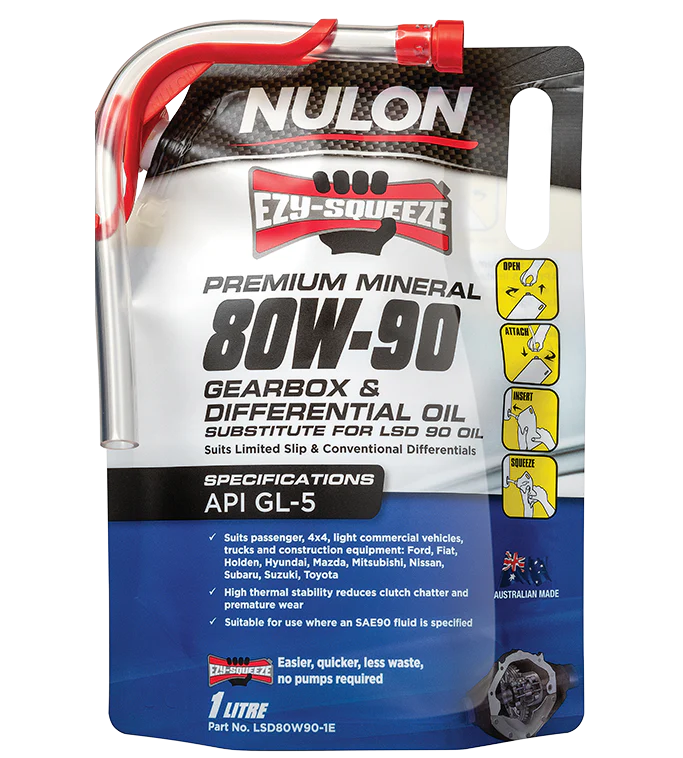 Nulon Premium Mineral 80W-90 Gearbox & Differential Oil 1 Litre - LSD80W90-1E