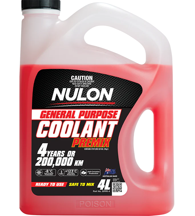 Nulon Red General Purpose Coolant Premix 4 Litres - GPPR-4