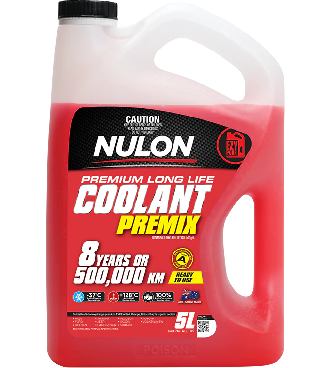 Nulon Red Premium Long Life Coolant Premix 5 Litres - RLLTU5