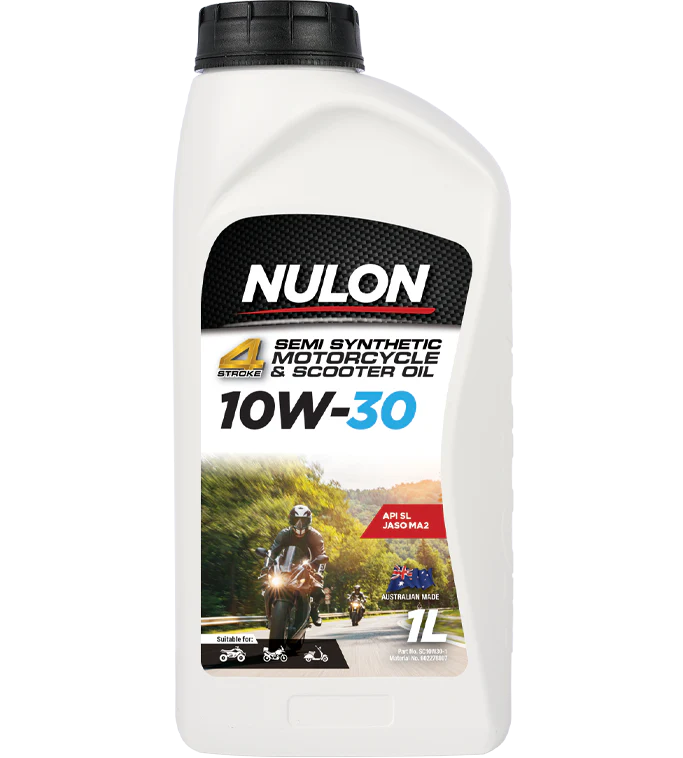 Nulon Semi Syn 10W-30 Scooter and Motorcycle Oil 1 Litre - SC10W30-1
