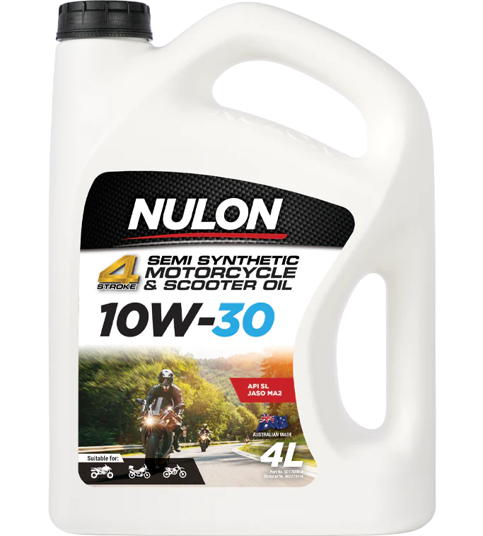 Nulon Semi Syn 10W-30 Scooter and Motorcycle Oil 4 Litres - SC10W30-4