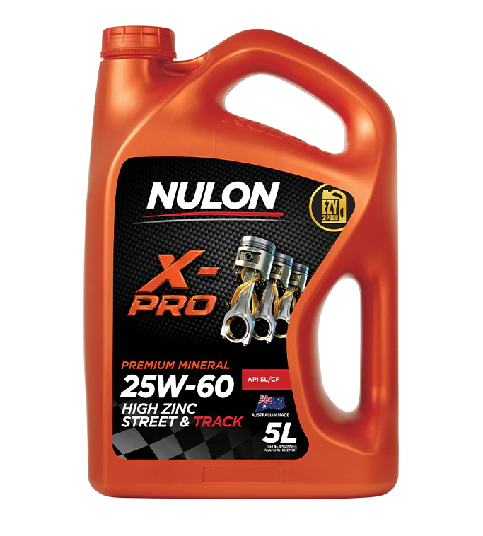 Nulon X-PRO 25W-60 HIGH ZINC STREET & TRACK 5 Litres - XPR25W60-5