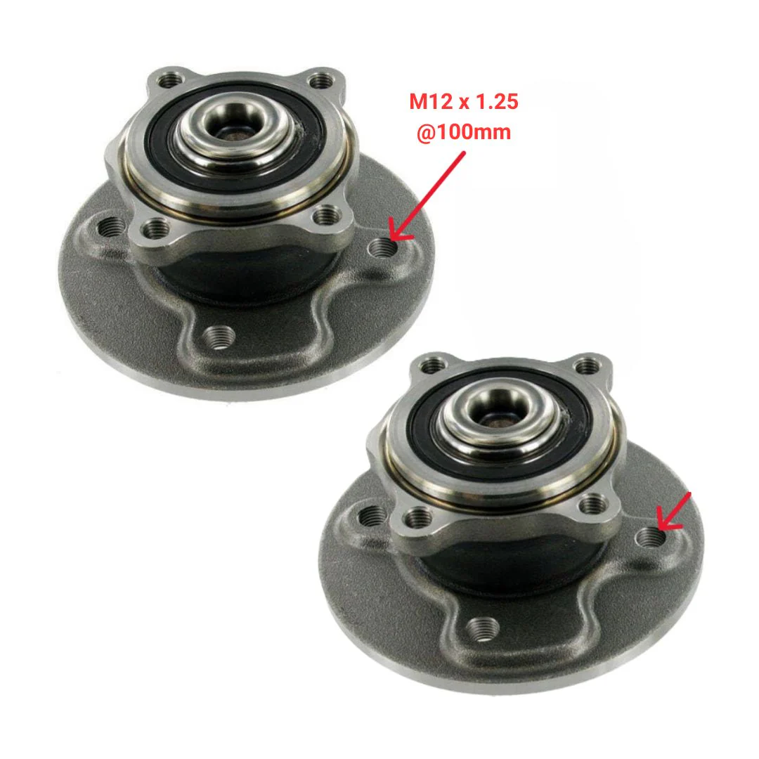 PAIR Rear Wheel Bearing Hub Assy For Mini Cooper Cooper S R50 R52 R53 2000-2006