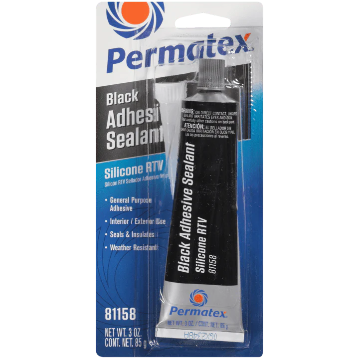Permatex Black Silicone RTV Adhesive Sealant 85g 81158