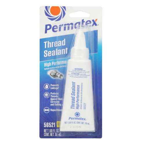 Permatex High Performance Thread Sealant for Metal Tapered Pipe Fittings 56521