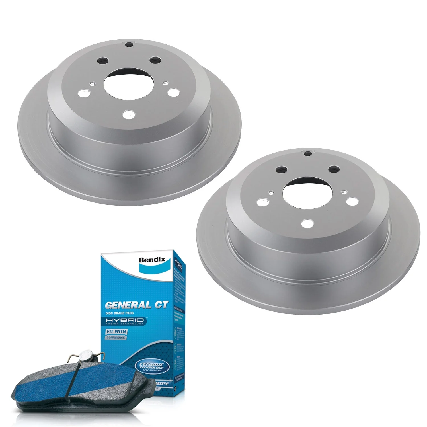 Rear Bendix Brake Pads + Rotors for Toyota Aurion GSV40 GSV50