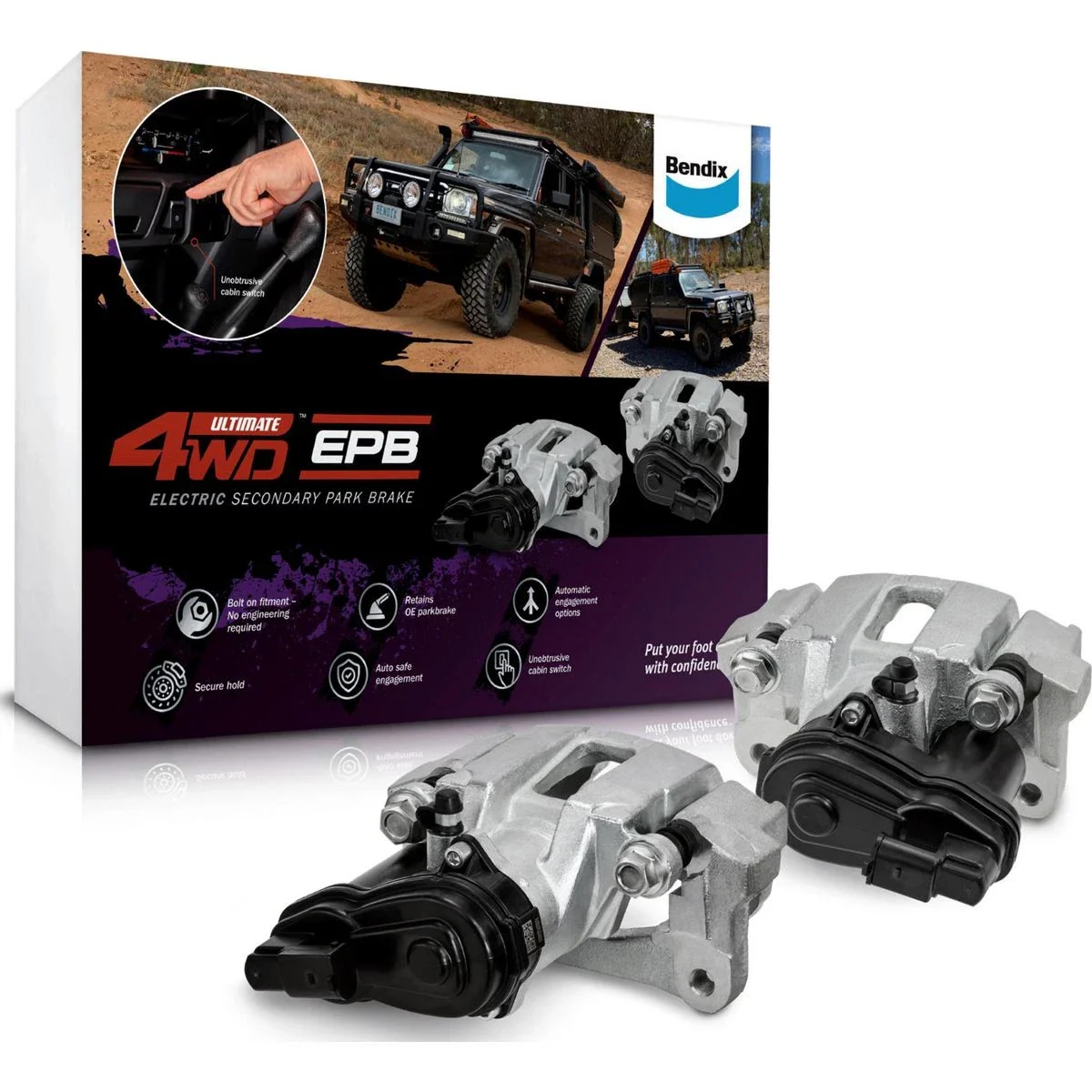 Bendix Electric Secondary Park Brake Kit for Toyota Landcruiser FZJ78R FZJ79R HDJ78R HDJ79R HZJ78R HZJ79R VDJ76R VDJ78R VDJ79R VDJL76R VDJL78R VDJL79R GDJL76R GDJL79R - Image 2